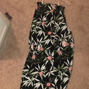 Hawaiian print maxi dress